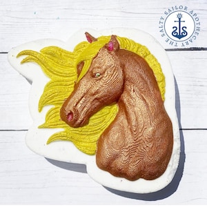 Horse Head #2 Plastic Mold or Silicone mold, bath bomb mold, soap mold, horse mold, resin mold, head mold, stallion mold, jockey mold, pony