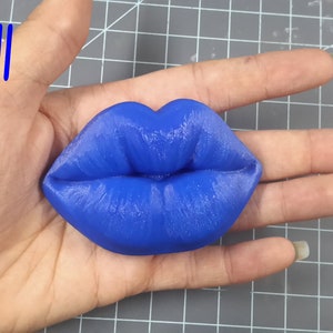 Puckered Lip Lips Plastic Mold or Silicone mold, bath bomb mold, soap mold, lip mold, resin mold, candy mold, chocolate mold, kiss, love image 4