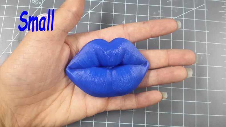 Puckered Lip Lips Plastic Mold or Silicone mold, bath bomb mold, soap mold, lip mold, resin mold, candy mold, chocolate mold, kiss, love image 4