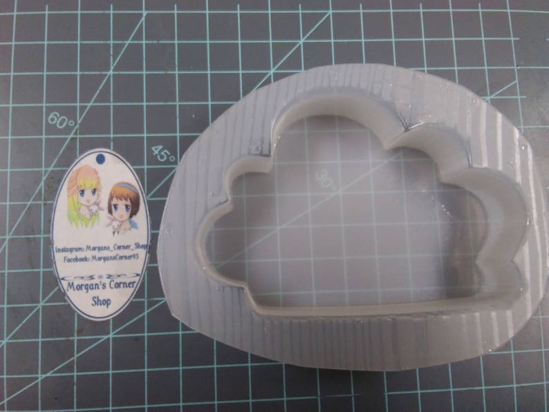 bath bomb mold soap mold resin mold candy mold silhouette mold Cloud Silhouette Plastic Mold or Silicone Mold cloud Mold rain cloud