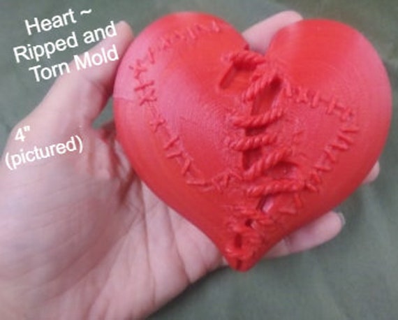 Broken Heart Soap Mold-Broken Heart