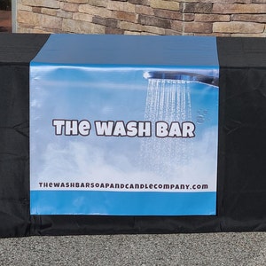 Custom Vinyl Advertising Business Logo Table Runner Table Banner Table Overlay Banner