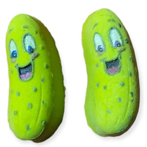 Kawaii Pickle Plastic Mold or Silicone mold, bath bomb mold, soap mold, food mold, resin mold, pickle mold, kawaii mold, chocolate mold