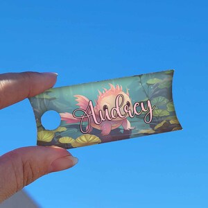 Personalized Acrylic Tumbler Name tag, custom name tag, Stanley 40oz Tumbler Straw Topper, Cup Insert, Tumbler Nameplate, Name Plate