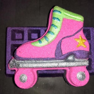 Roller Skate Plastic Mold or Silicone mold, bath bomb mold, soap mold, skate mold, resin mold, 80's mold, roller blade mold, shoe mold, 90's