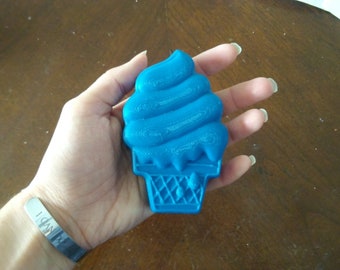 Drippy Ice Cream Cone Plastic Mold or Silicone mold, bath bomb mold, soap mold, cone mold, resin mold, candy mold, chocolate mold, ice cream