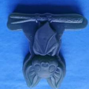 Cartoon Hanging Bat Plastic Mold or Silicone mold, bath bomb mold, soap mold, bat mold, resin mold, vampire mold, cartoon mold, kawaii mold image 4