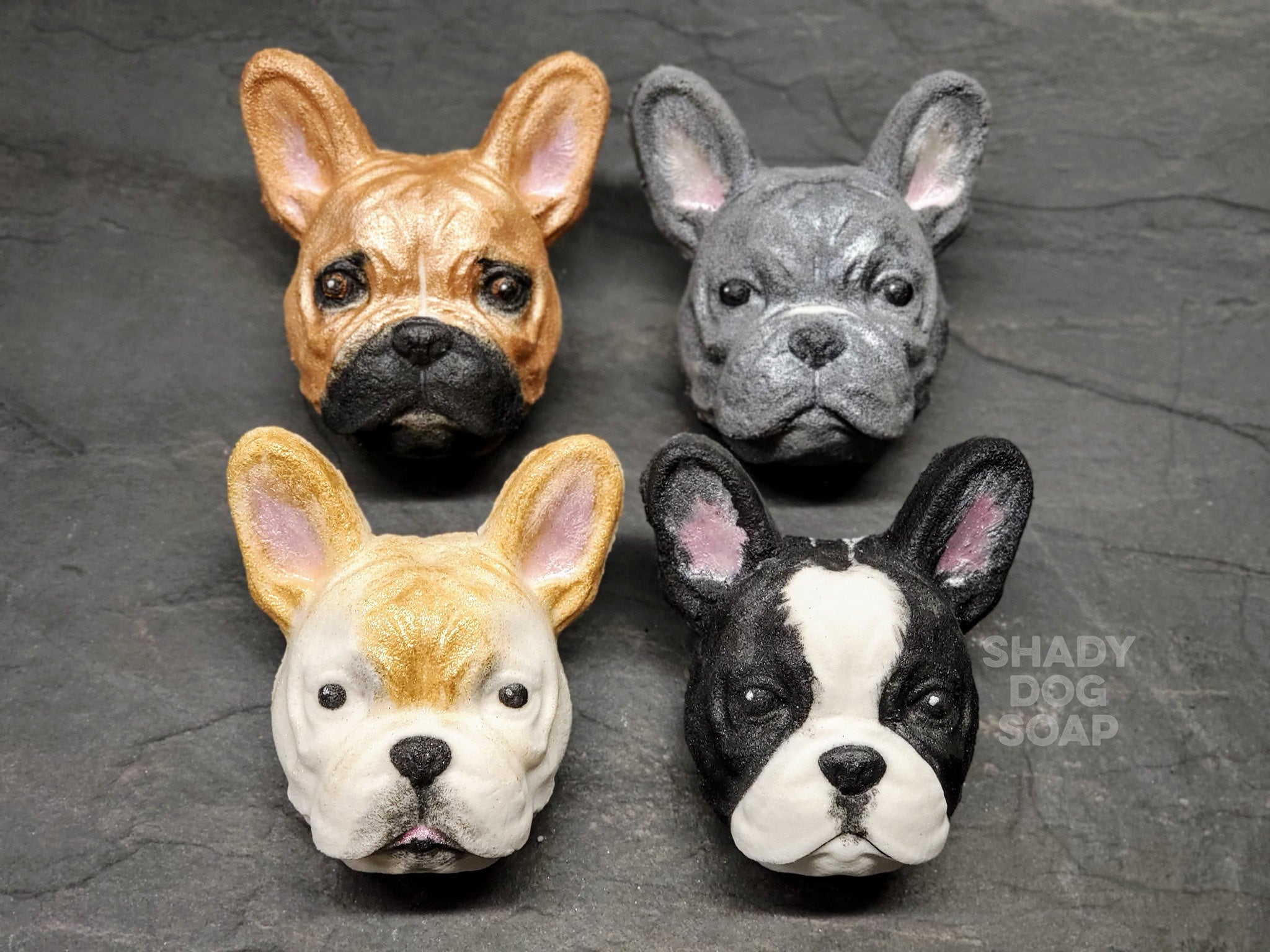 KFKAO Frenchie Bulldog Ice Cube Tray, A Set of 4 French Bulldog