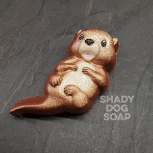 Otter Plastic Mold or Silicone mold, bath bomb mold, soap mold, animal mold, resin mold, otter mold, cute mold, kawaii mold, candle mold