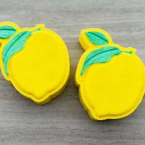 Simple Lemon Plastic Mold or Silicone mold, bath bomb mold, soap mold, lemon mold, resin mold, citrus mold, fruit mold, food mold, lime mold
