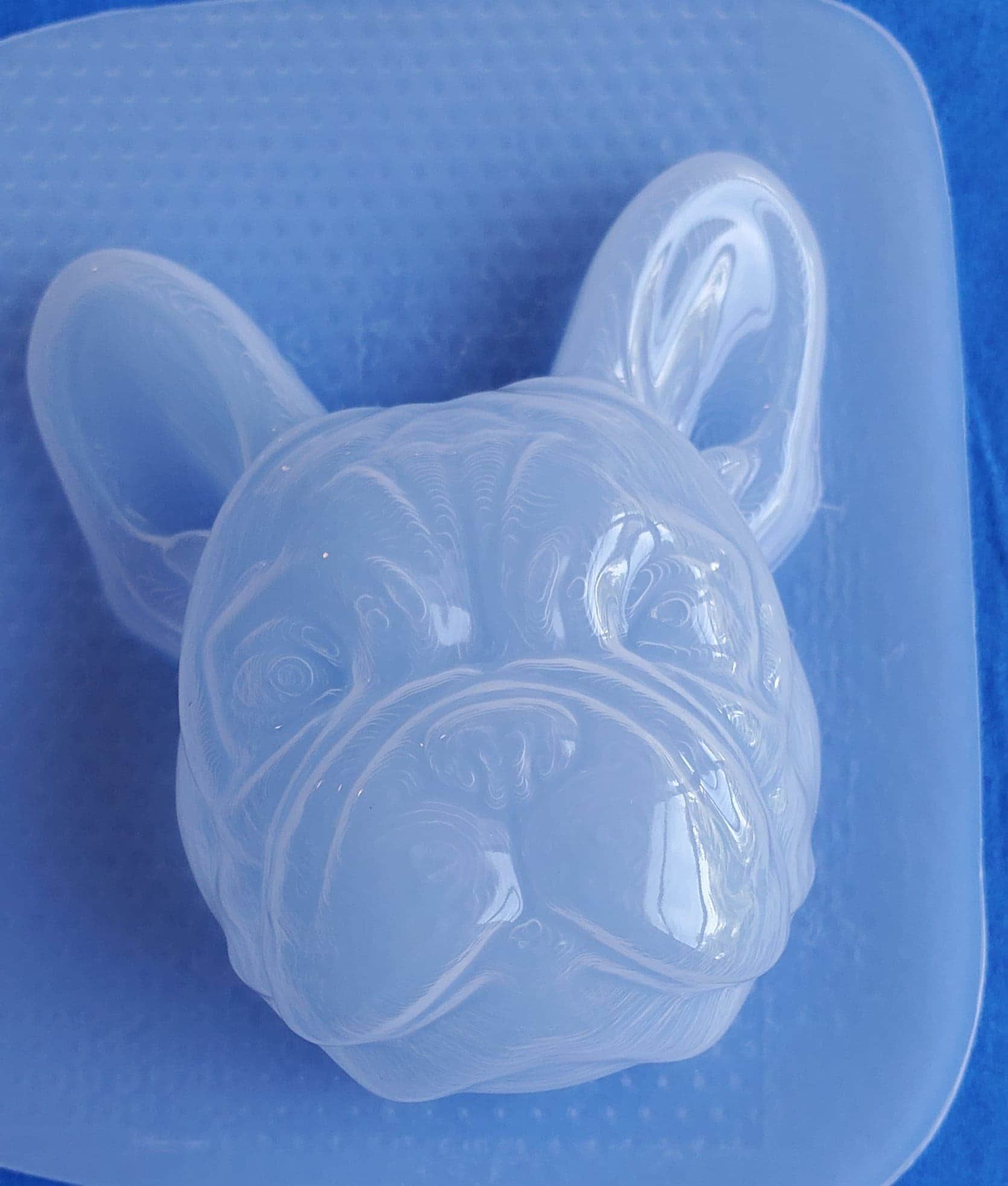 French Bulldog Ice Mold 4 Cavity Bulldog Dog Shape Ice Cube Molds