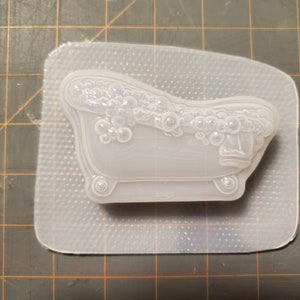 Molde de plástico o molde de silicona para bañera con patas de garra, molde para bombas de baño, molde para jabón, molde para spa, molde de resina, molde para bañera, molde para chocolate, molde para baño de burbujas imagen 3