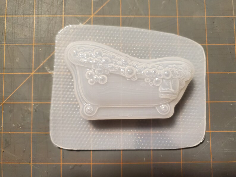 Molde de plástico o molde de silicona para bañera con patas de garra, molde para bombas de baño, molde para jabón, molde para spa, molde de resina, molde para bañera, molde para chocolate, molde para baño de burbujas imagen 3
