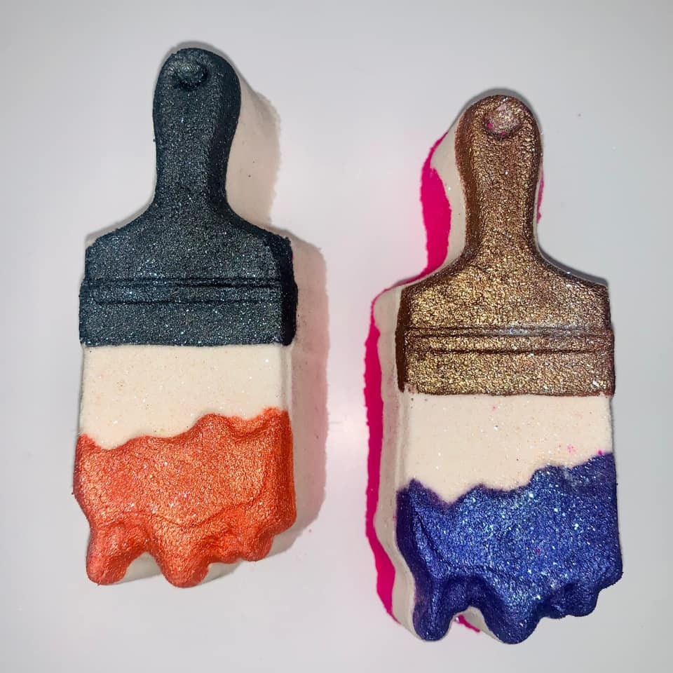 Drippy Paint Brush Plastic Mold or Silicone mold bath bomb Etsy