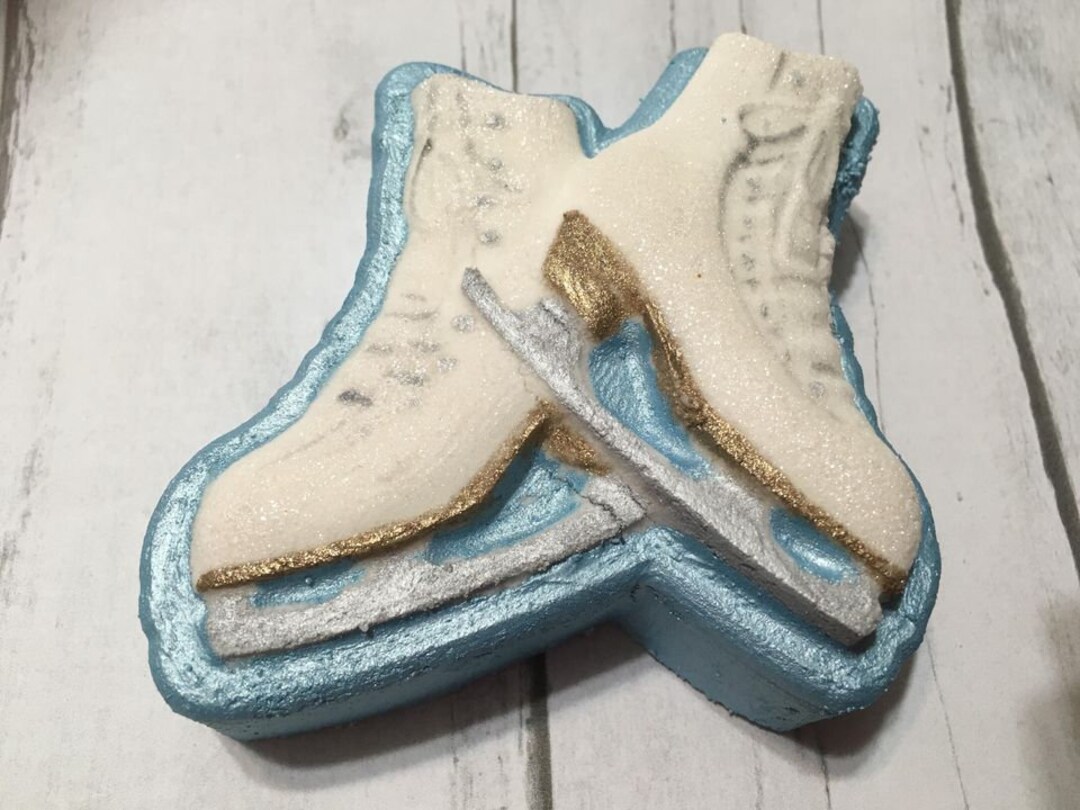 Figure Skate Plastic Mold or Silicone Mold, Bath Bomb Mold, Soap Mold