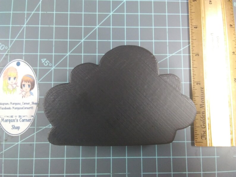 bath bomb mold soap mold resin mold candy mold silhouette mold Cloud Silhouette Plastic Mold or Silicone Mold cloud Mold rain cloud