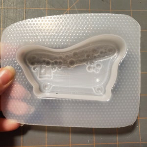 Molde de plástico o molde de silicona para bañera con patas de garra, molde para bombas de baño, molde para jabón, molde para spa, molde de resina, molde para bañera, molde para chocolate, molde para baño de burbujas imagen 4