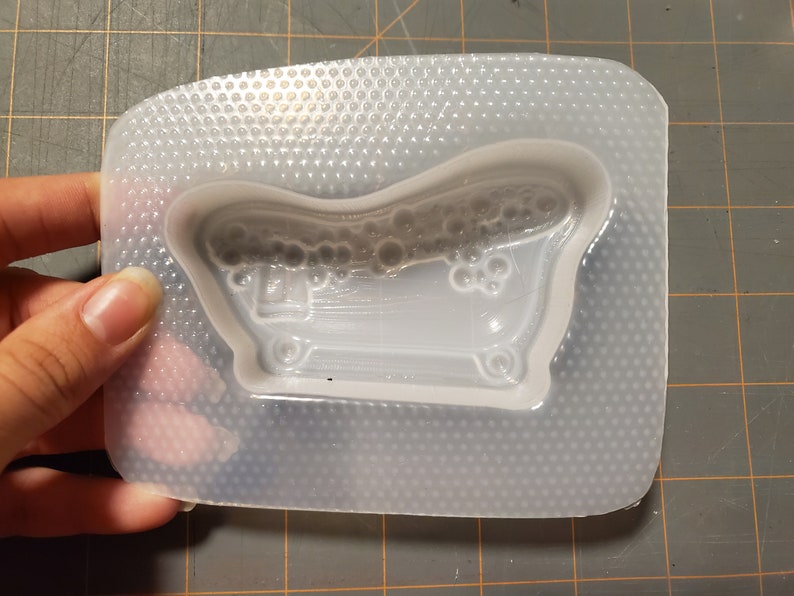 Molde de plástico o molde de silicona para bañera con patas de garra, molde para bombas de baño, molde para jabón, molde para spa, molde de resina, molde para bañera, molde para chocolate, molde para baño de burbujas imagen 4