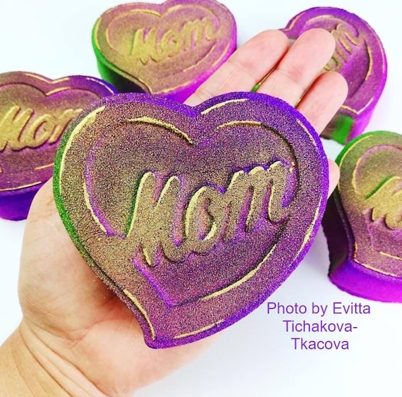 GreatMold 'I Love Mom' 3D Silicone Soap Mold - Dual Cavity For Candles & Crafts