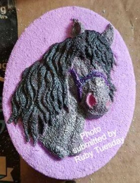 Moules Hobby Tête De Cheval En Plastique - Grand étalon 6x5, Style Western Vintage, Occasion
