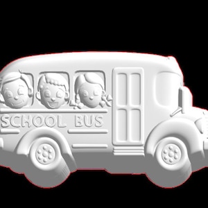 Skolbuss med barnform av plast eller silikon, badbombsform, tvålform, hartsform, chokladform, skolbussform, skolform