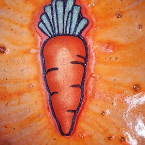 Simple Carrot Plastic Mold or Silicone mold, bath bomb mold, soap mold, food mold, resin mold, carrot mold, cute mold, kawaii mold, bunny