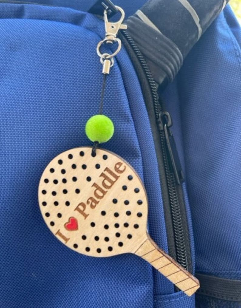 Paddle Platform Tennis Bag Tag Etsy