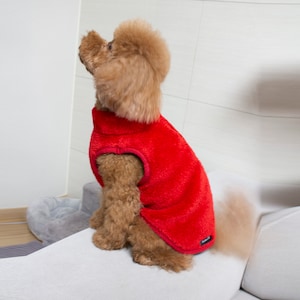 Pet's Sweater / Dog's Fleece Jacket / Pet's Sherpa Vest / Dog's Faux Fur Zip Up Vest / Dog Sweater / Small Dogs / Cat