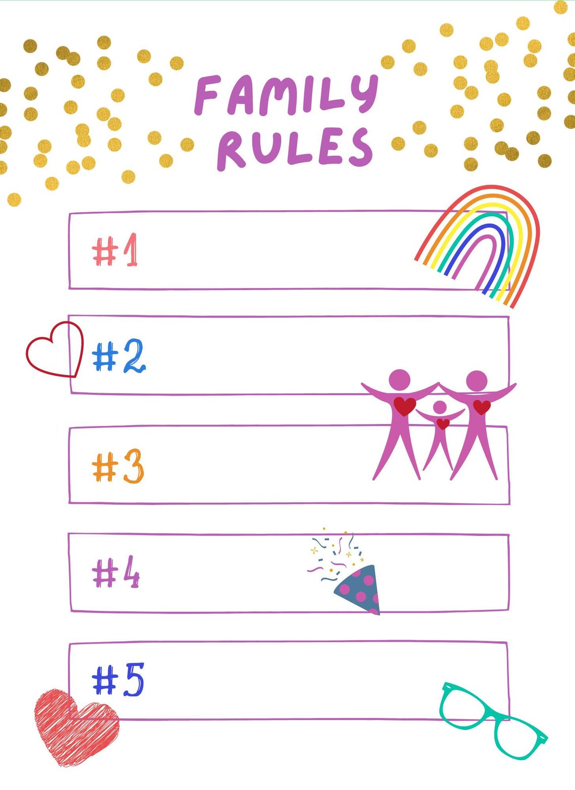Family rules Printable File only Etsy Family rules Printable File only Etsy
