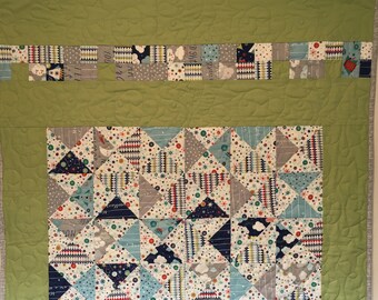 Broken Dishes handmade Baby quilt