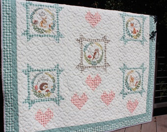 Handmade Baby Forest Animal quilt