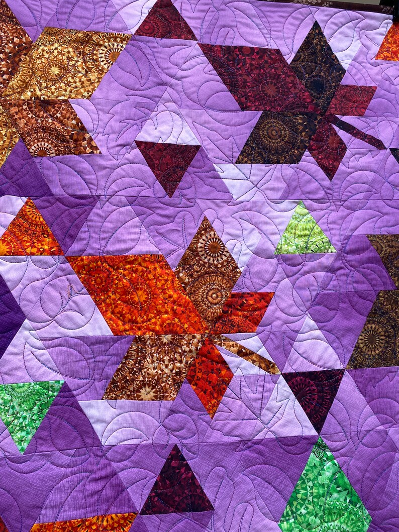 Handmade Falling Leaves Quilt - Etsy