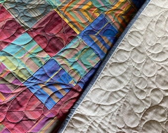 Woven Stripes Handmade quilt