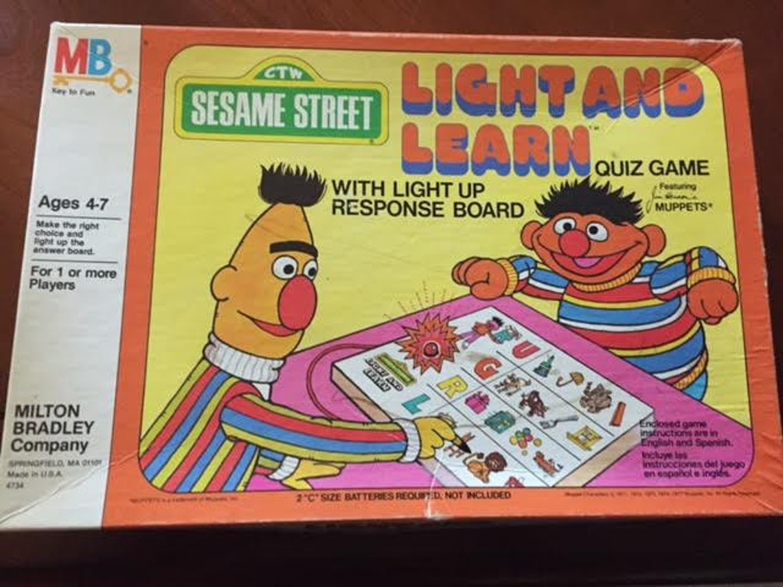 Vintage Sesame Street Light and Learn 1977 Etsy