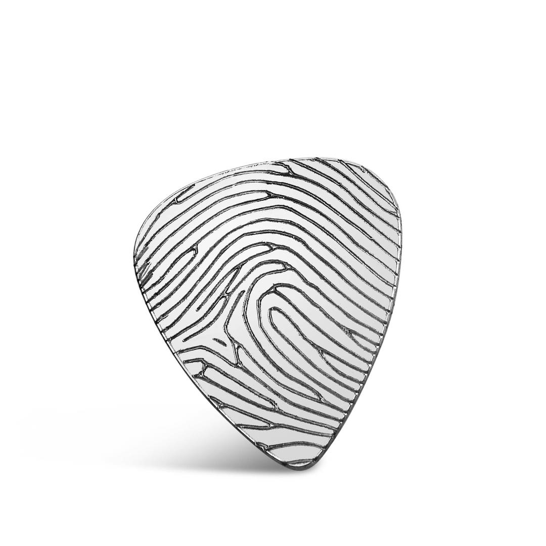 Custom Fingerprint Guitar Pick Etsy