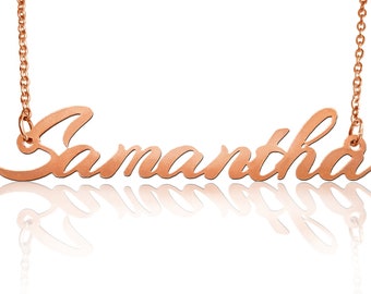 Custom Rose Gold Filled Name Necklace