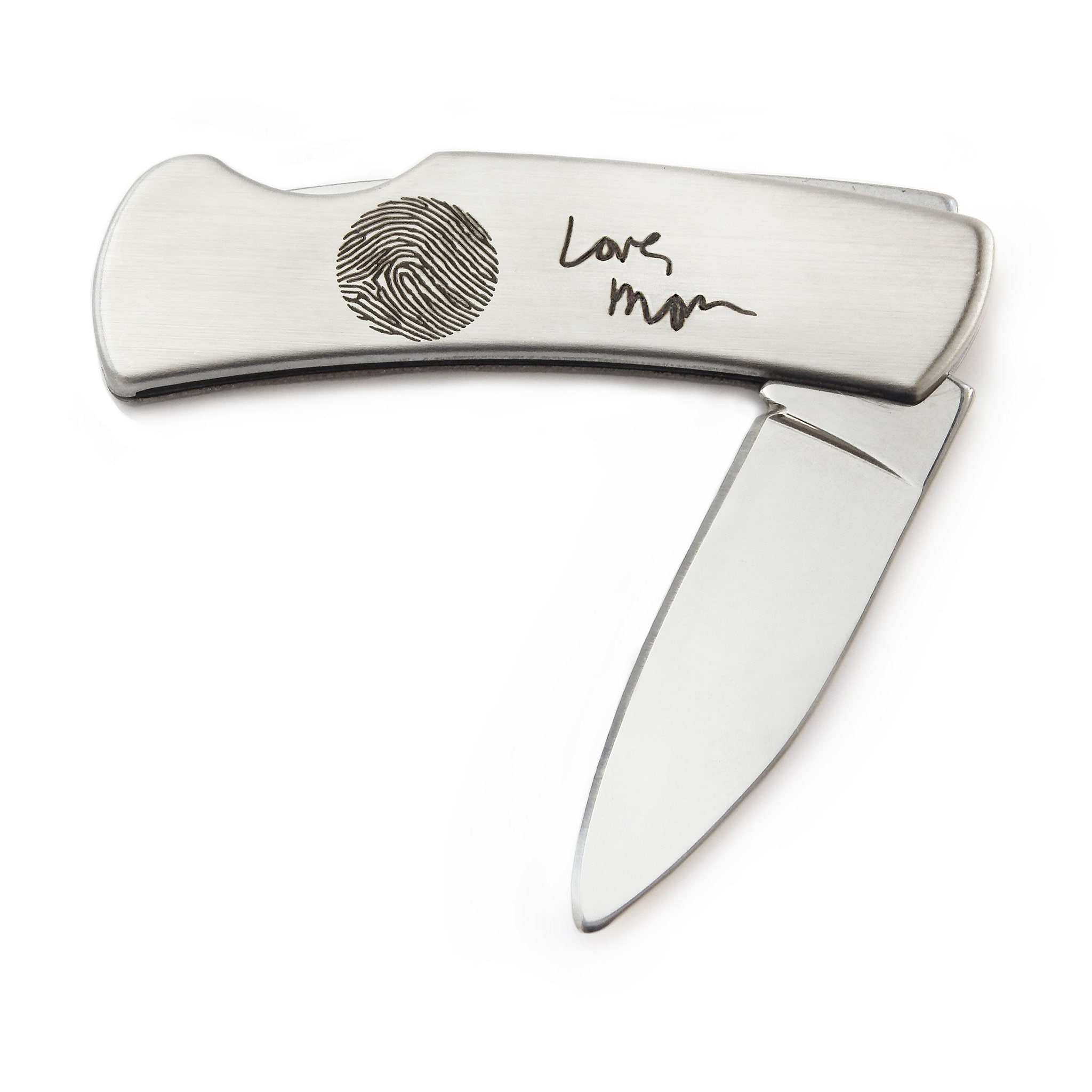 Custom Fingerprint and Handwriting Small Pocket Knife