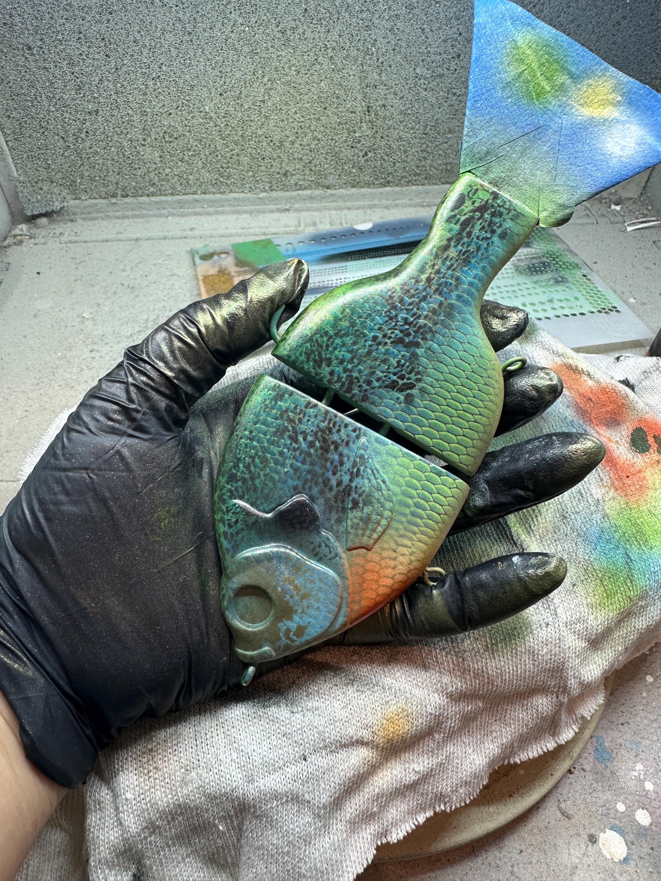 Fish 30 Acre Deluxe Gill Clone | Custom Painted| Blue Gill Swimbait - Thumbnail 6