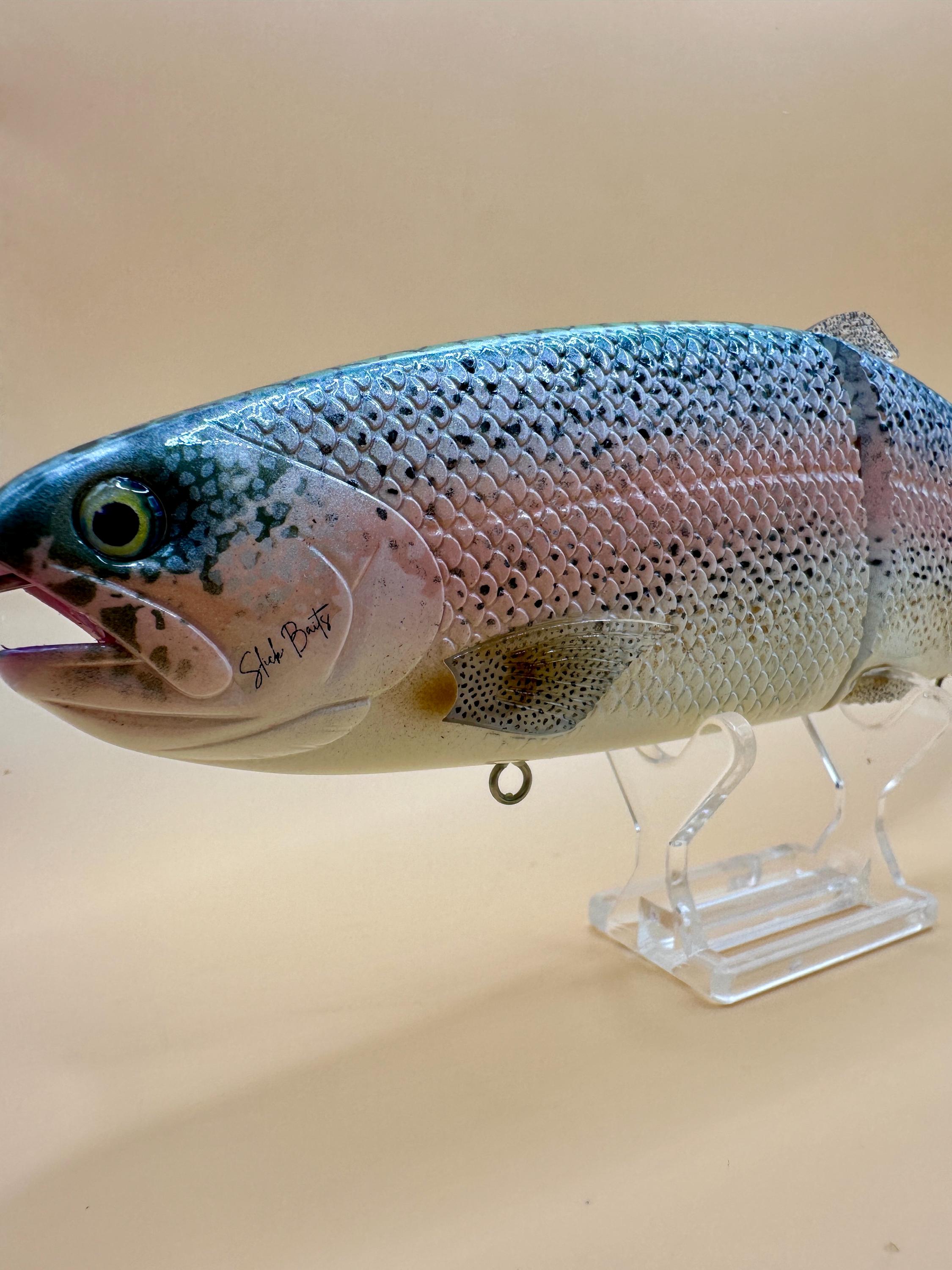 Custom Painted Hinkle Trout Clone | Realistic Trout Colorway Swimbait | Hand Airbrushed Lure | Made to Order | Includes Hooks - Thumbnail 5