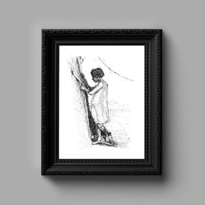 Hope Pen and Ink Drawing Giclee Art Print - Illustration, Gift for Him, Gift for Her, Wall Art, Home Decor