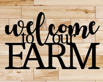 Welcome to our Farm - 20" wide x 12" tall (Standard)