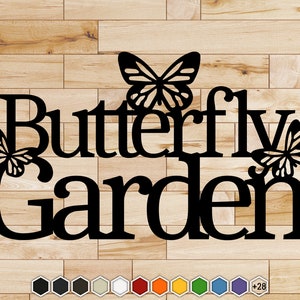 Butterfly Garden - 15" wide x 8-5/8" tall (Standard, No Stakes)
