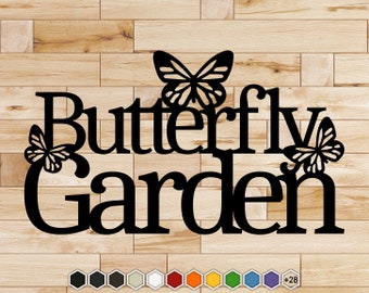 Butterfly Garden - 15" wide x 8-5/8" tall (Standard, No Stakes)