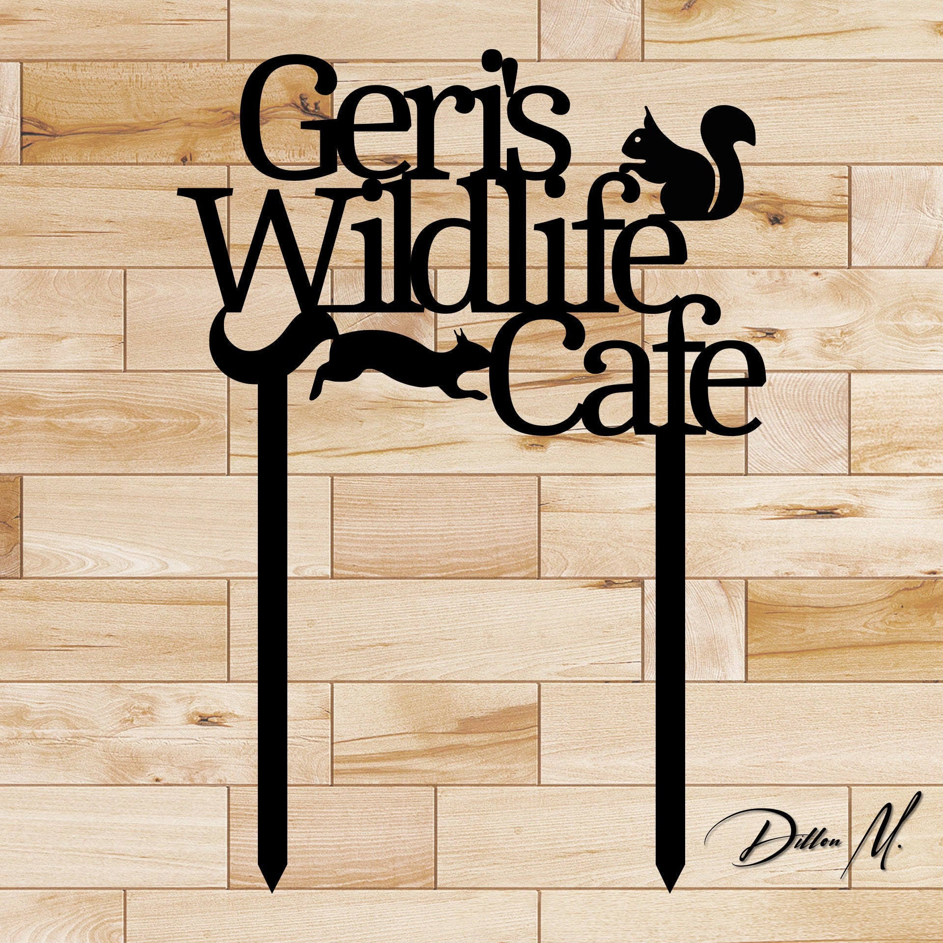 NEW LARGE  SIZE - Custom Garden Sign - Plasma cut, Steel Sign - 20&qu…