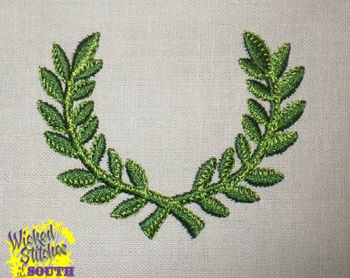 Laurel Wreath Machine Embroidery Design Set of 5 sizes