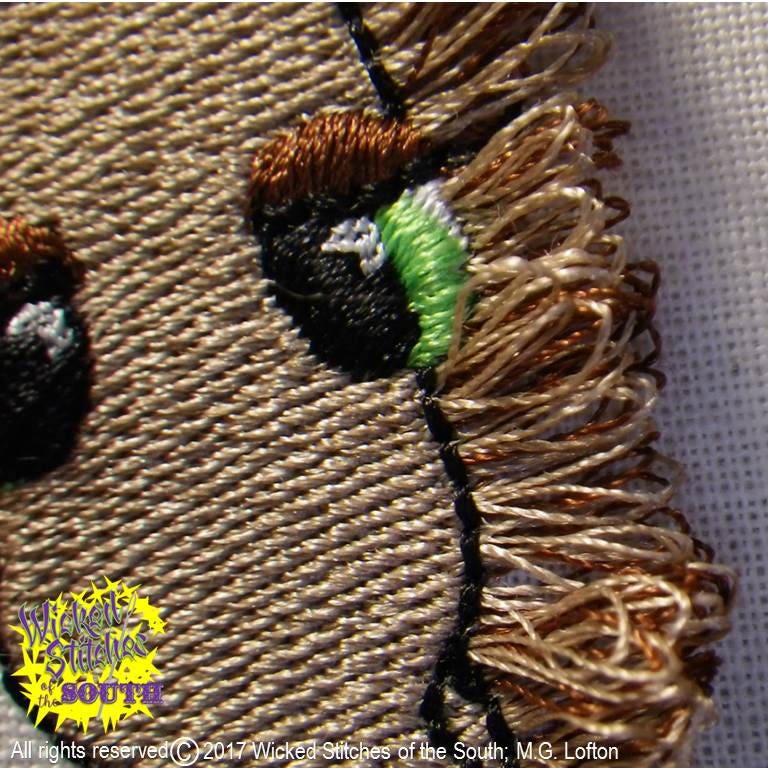 Pony Fringe Embroidery Design, set of 3 sizes