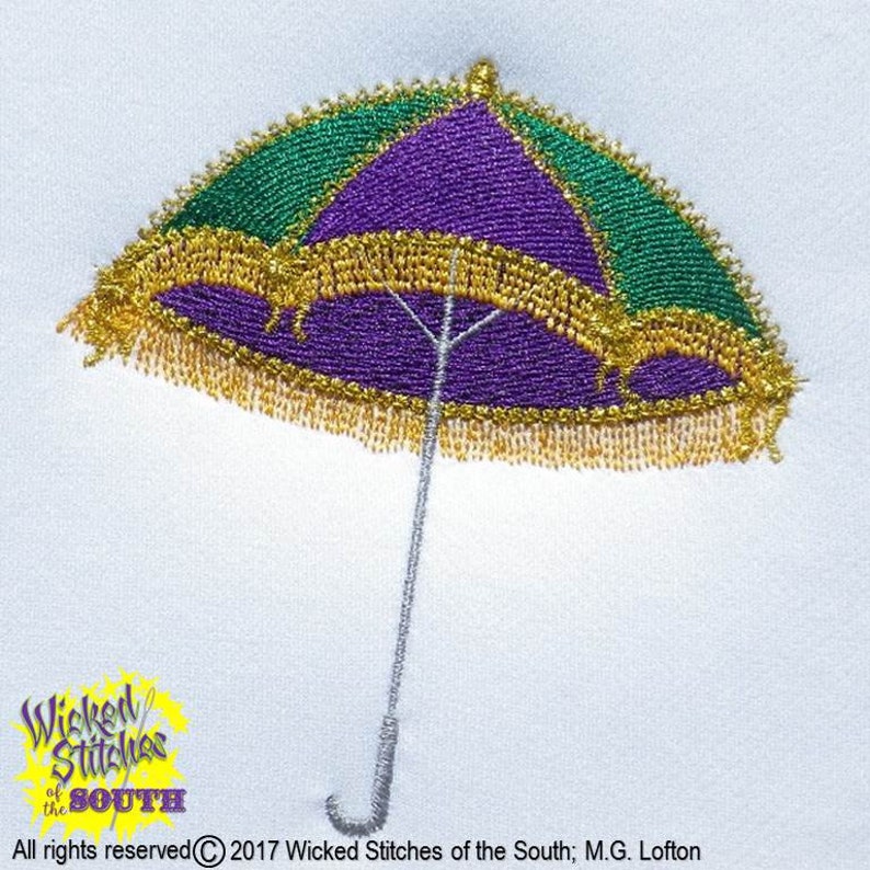 mardi gras dance with umbrella