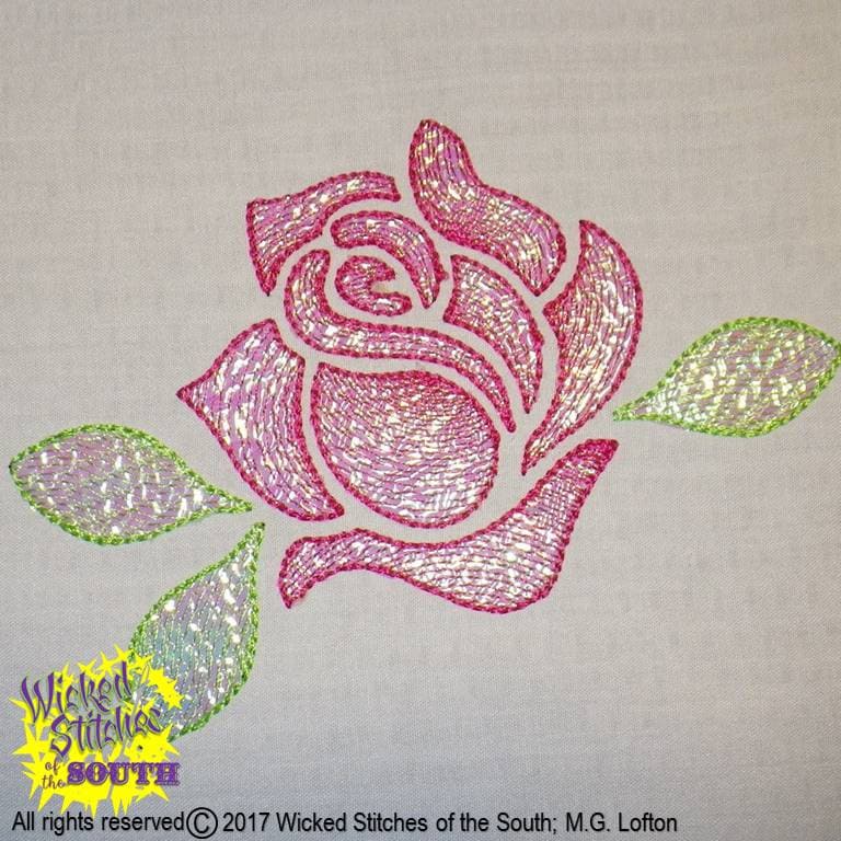 Machine Embroidery Designs - A Rose is a Rose Set