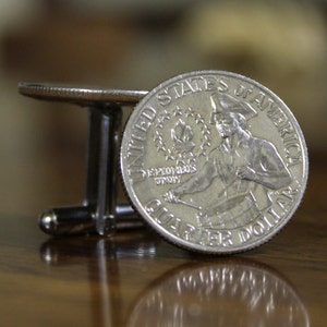 Bicentennial Quarter Manschettenknöpfe, Münzgeschenk, amerikanischer Geschichtsprofessor, Bürgerkriegsneuheit, Sozialkunde Lehrer Geschenk, 1776 Schlagzeuger Junge