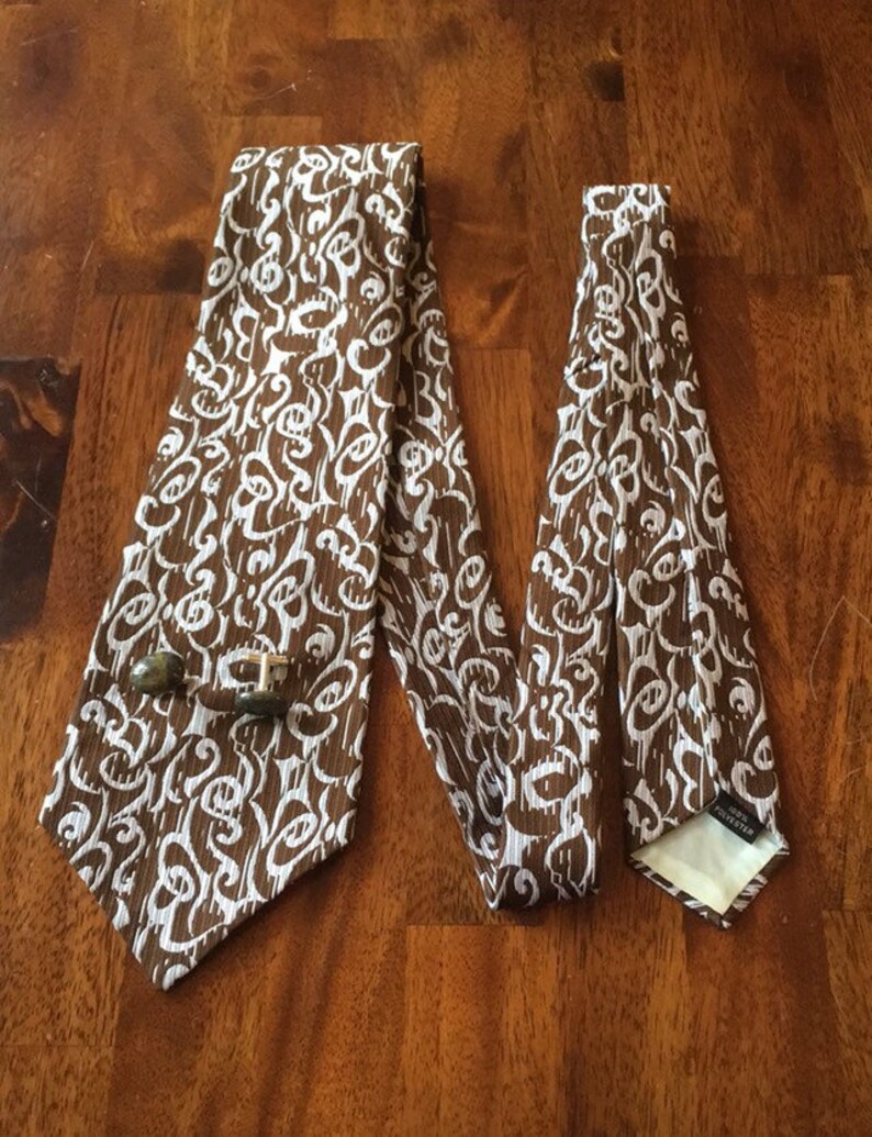 wide tie and cufflinks Gift set for men